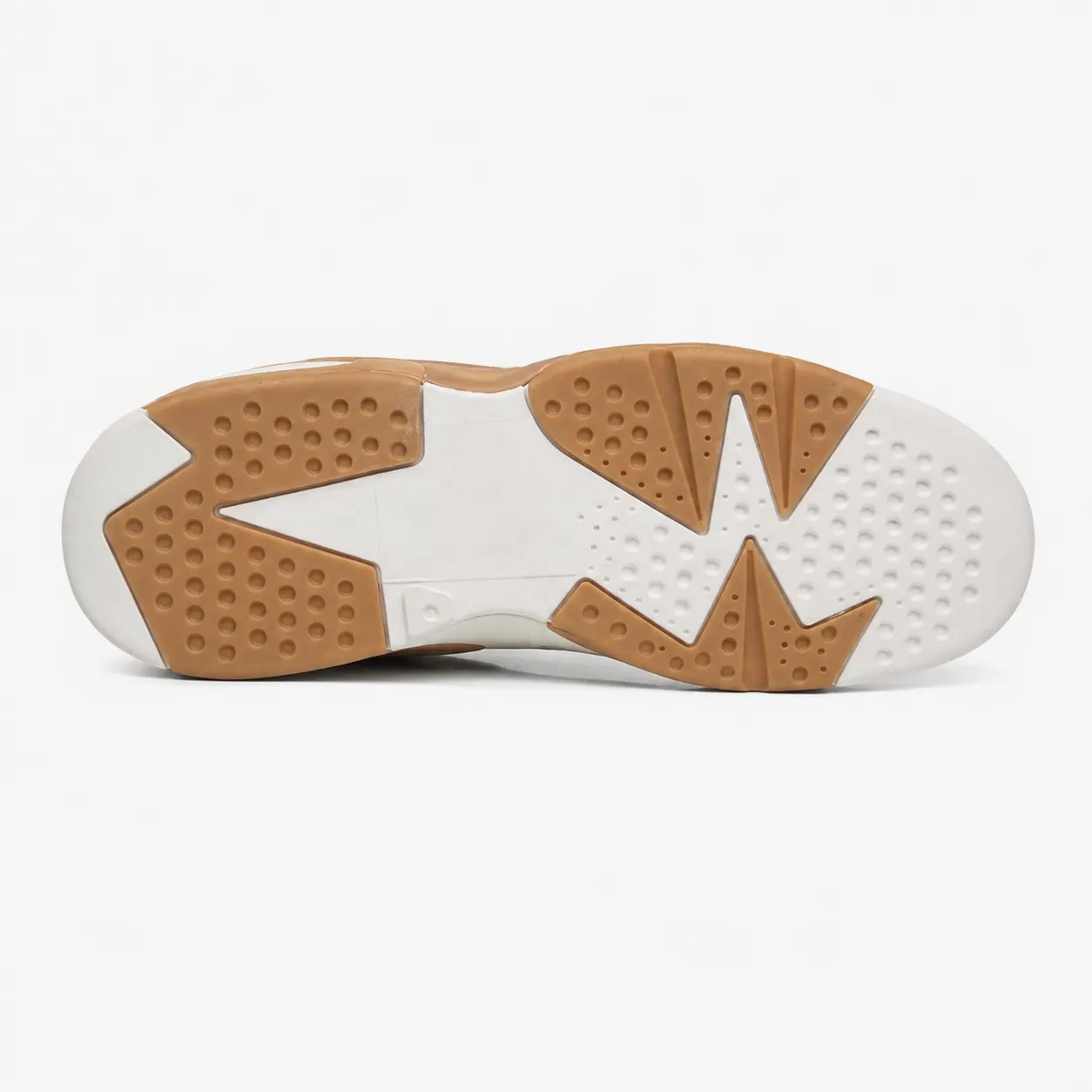 SOLO Premium High-Top Sneaker – White and Brown